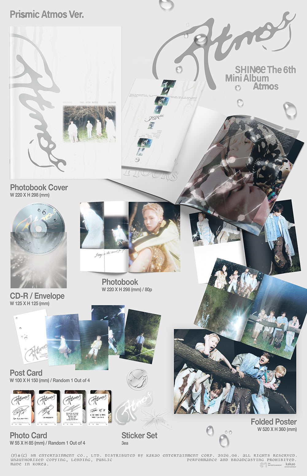 SHINEE - 6TH MINI ALBUM [ATMOS] (PRISMIC ATMOS VER.)