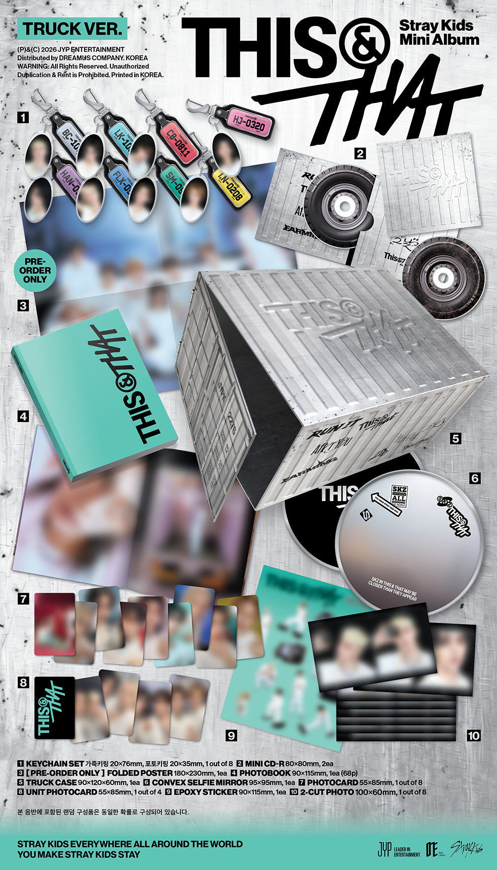 STRAY KIDS - THIS & THAT (TRUCK VER.) + MUSICPLANT POB PHOTOCARD