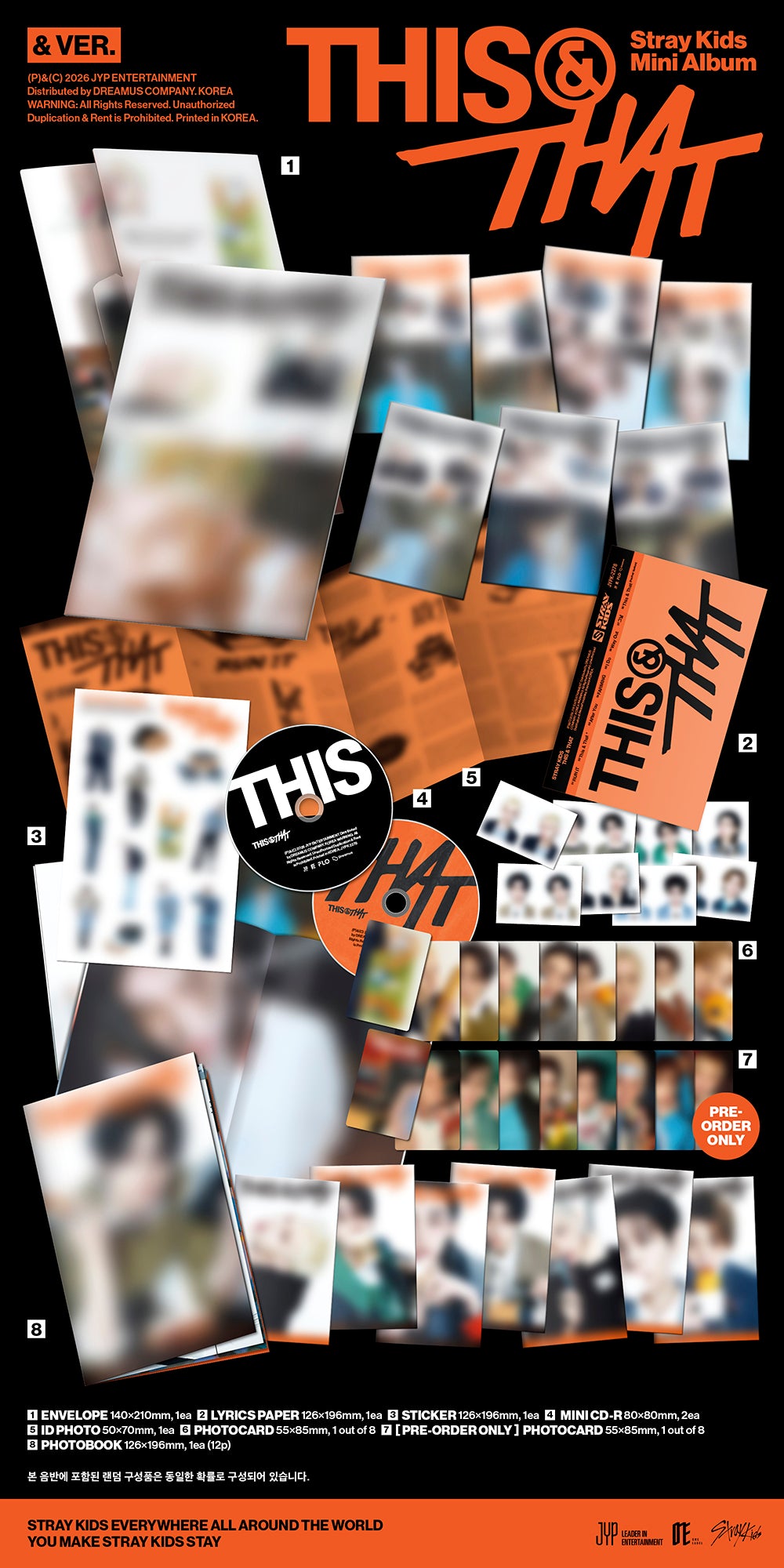STRAY KIDS - THIS & THAT (& VER.) + APPLEMUSIC POB PHOTOCARD