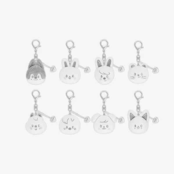 [PRE-ORDER] STRAY KIDS - [dominATE : celebrATE] MD SKZOO FACE KEYRING SILVER Ver.