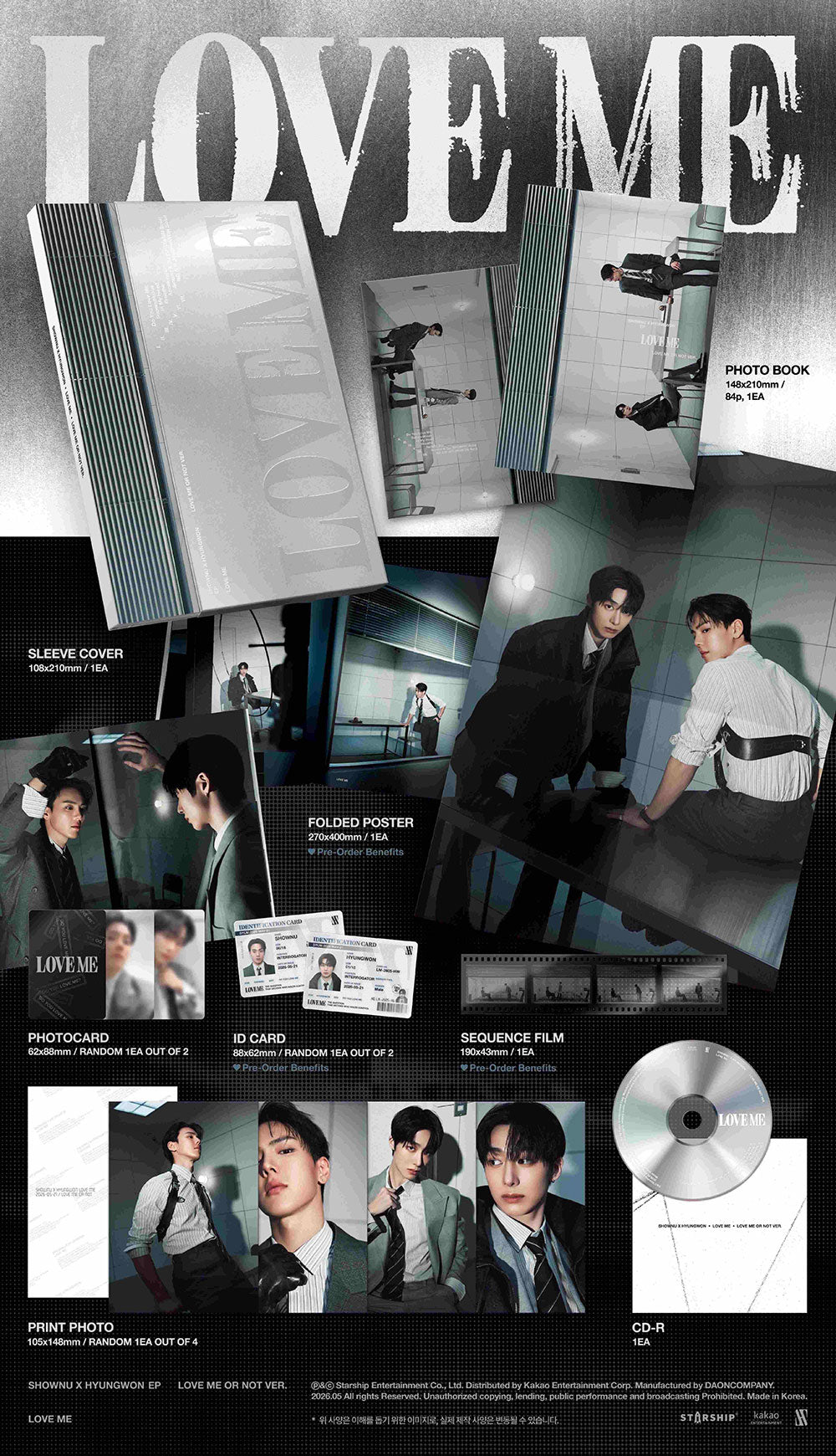 SHOWNU X HYUNGWON (MONSTA X) - EP [LOVE ME]