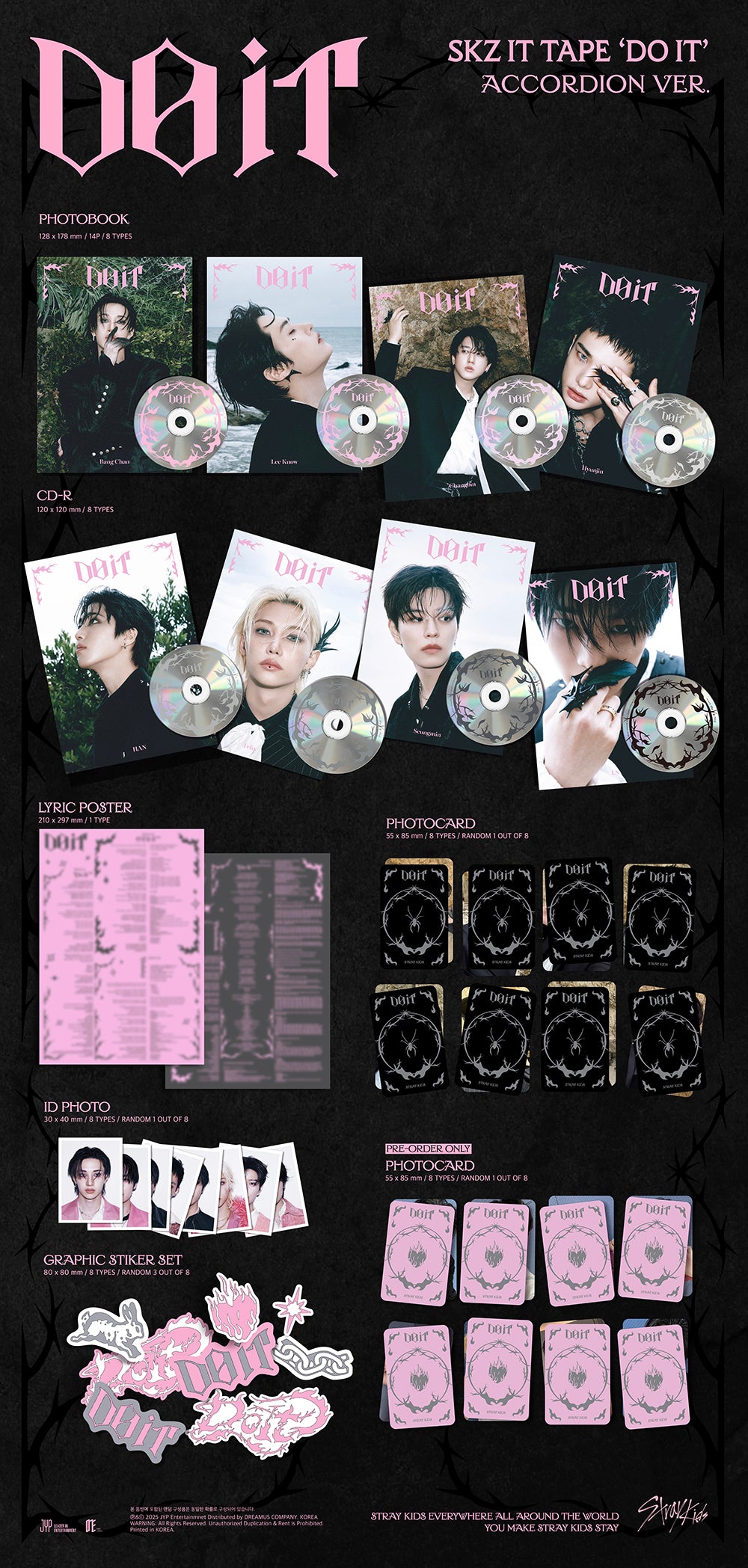 [PRE-ORDER] STRAY KIDS - SKZ IT TAPE [DO IT] (ACCORDION VER.)