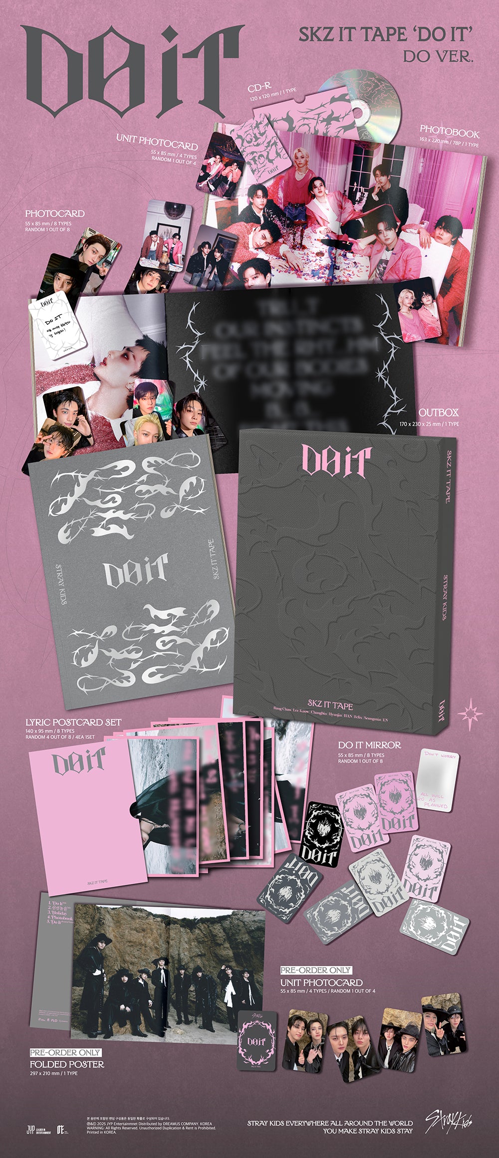 [PRE-ORDER] STRAY KIDS - SKZ IT TAPE [DO IT] (DO VER.) - LIMITED EDITION