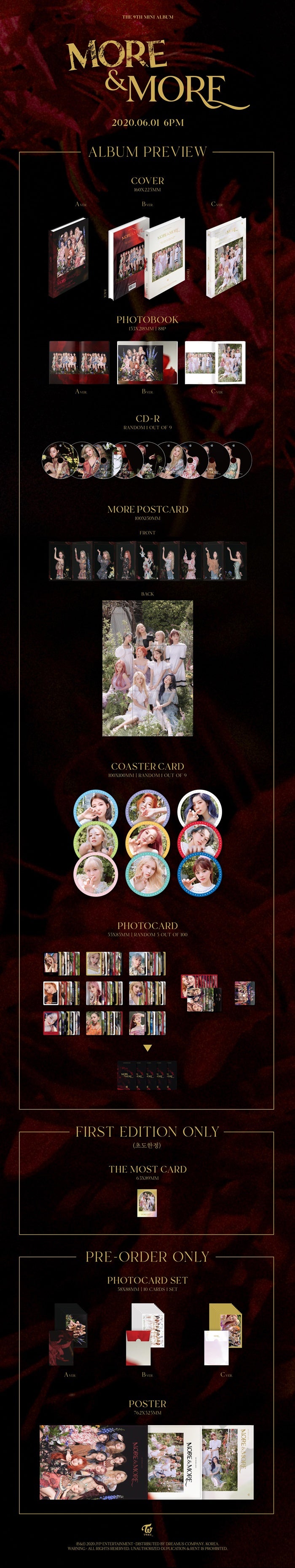 TWICE - MORE & MORE (9TH MINI ALBUM) (T15-0602-123) - image 2 [f257f0cbd1a8]