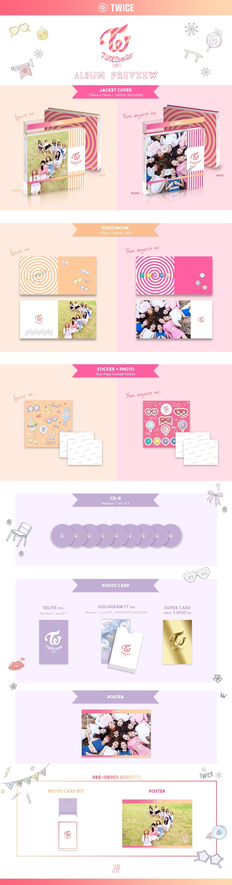 TWICE - TWICECOASTER : LANE 1 (3RD MINI ALBUM) (T15-6A25-135) - image 2 [ae314b8d79fe]