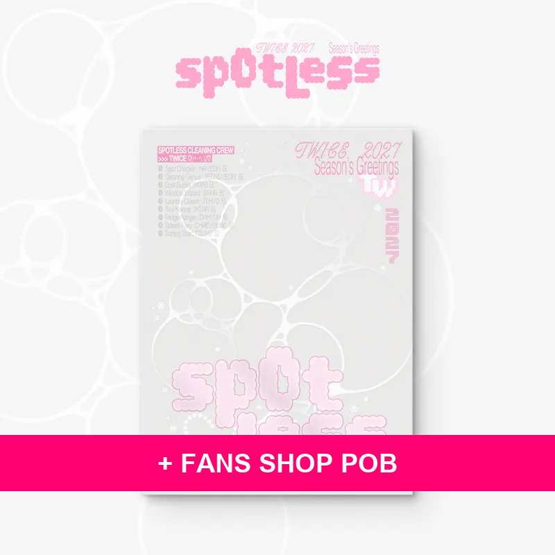 TWICE - 2027 Season's Greetings [Spotless] + FANS SHOP POB (T15-6C14-201) - image 1 - POB cover