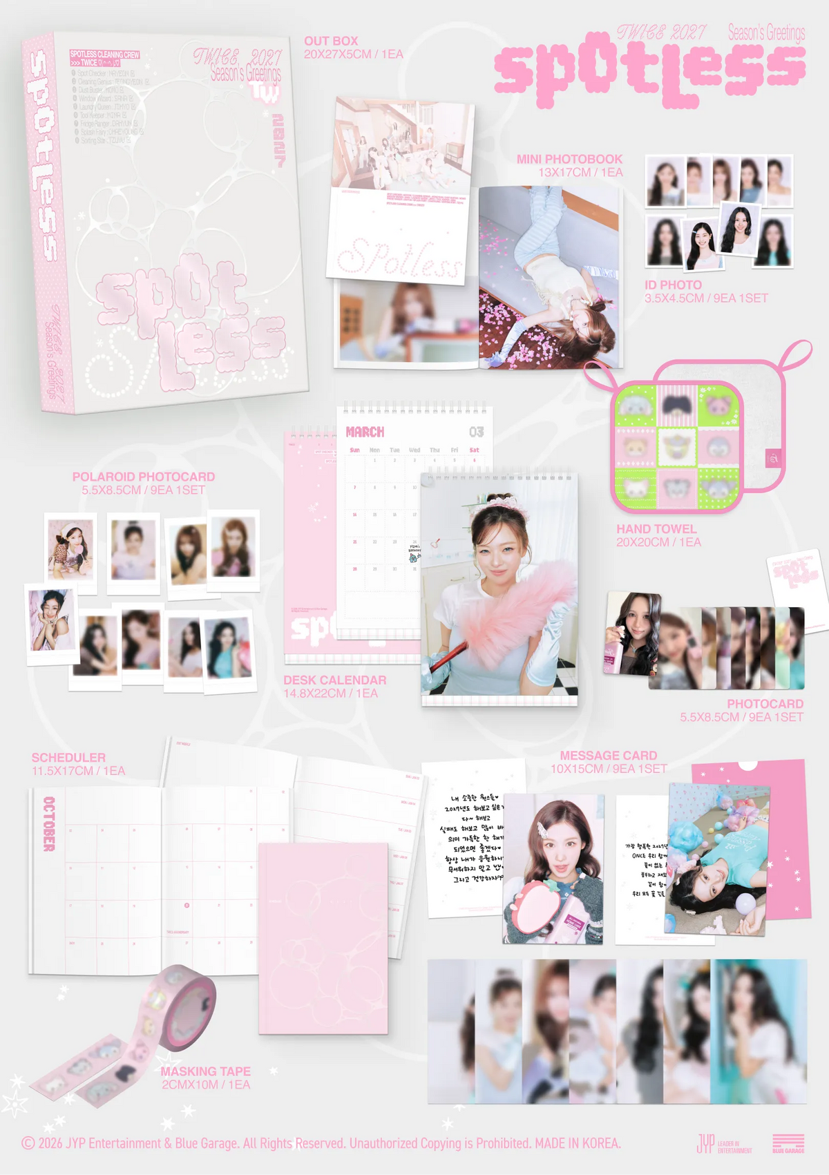 TWICE - 2027 Season's Greetings [Spotless] + FANS SHOP POB (T15-6C14-201) - image 2