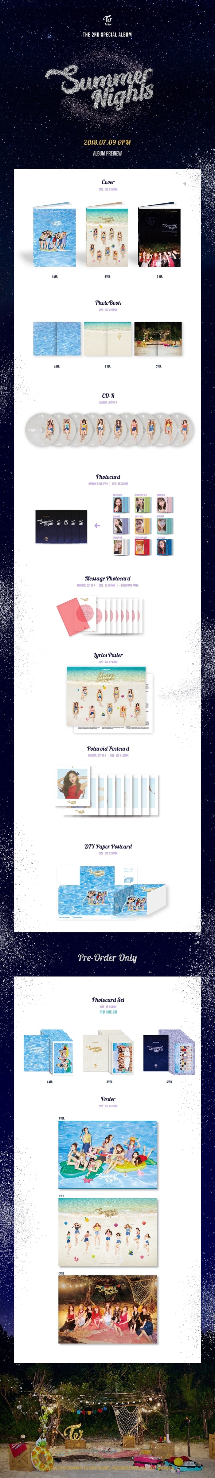TWICE - SUMMER NIGHTS (2ND SPECIAL ALBUM) (T15-8711-128) - image 2 [b2d53a27777a]