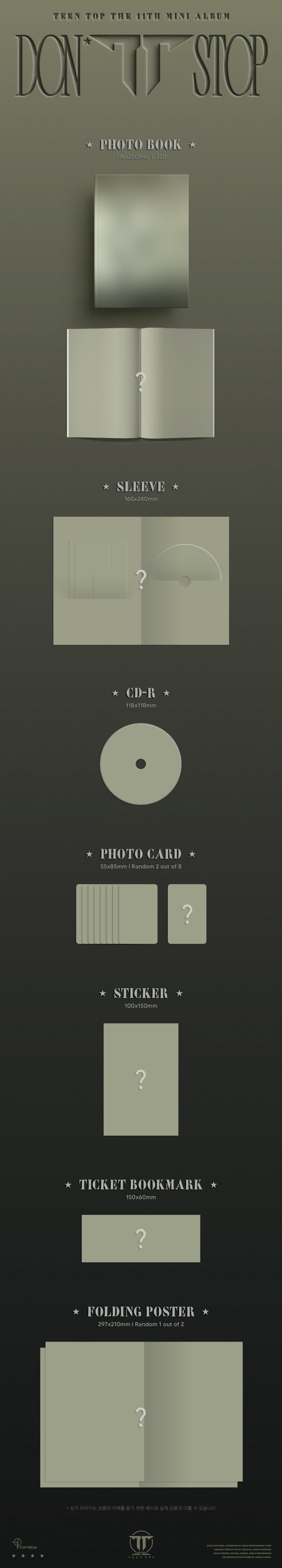 TEEN TOP - 11TH EP [DON'T STOP] (T21-6A16-103) - image 2 [9c86c8b7e52d]