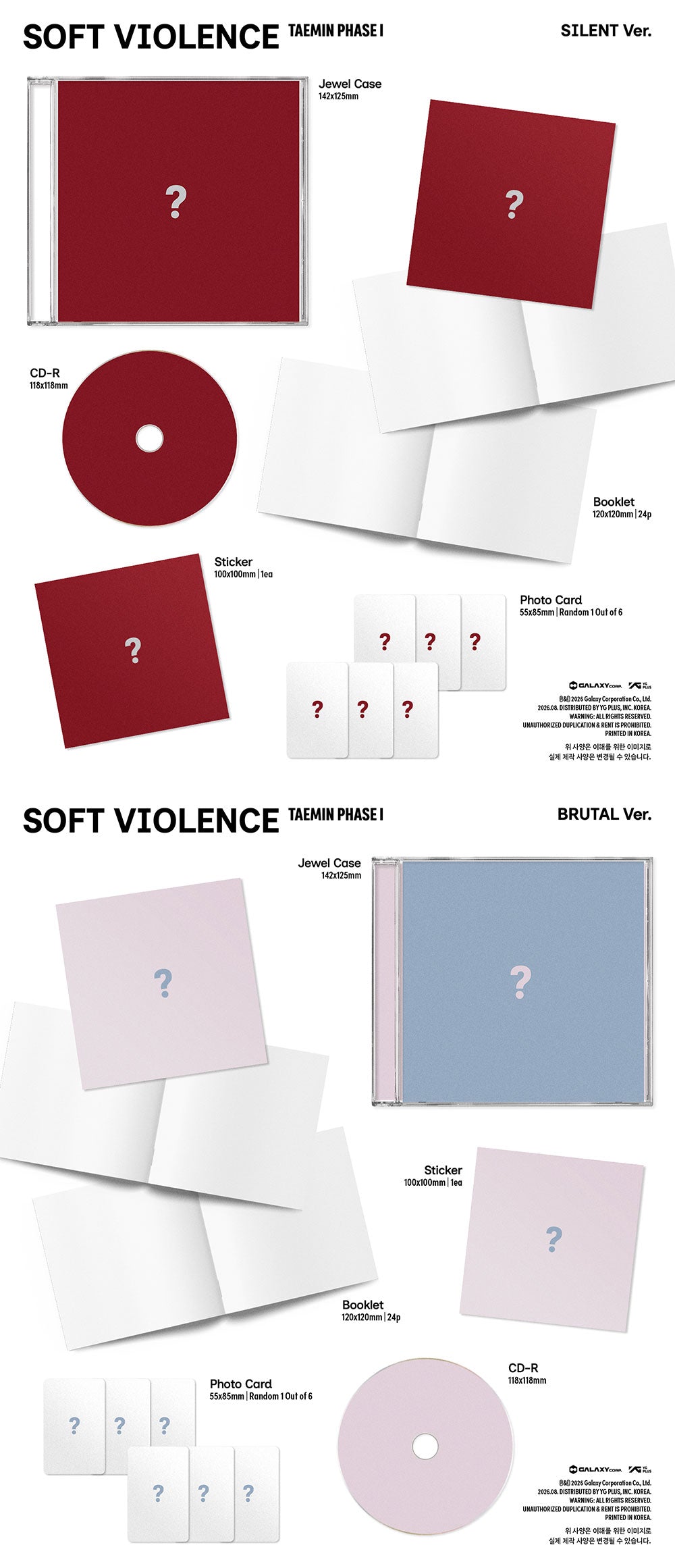 TAEMIN - [PHASE I : SOFT VIOLENCE] JEWEL VER.