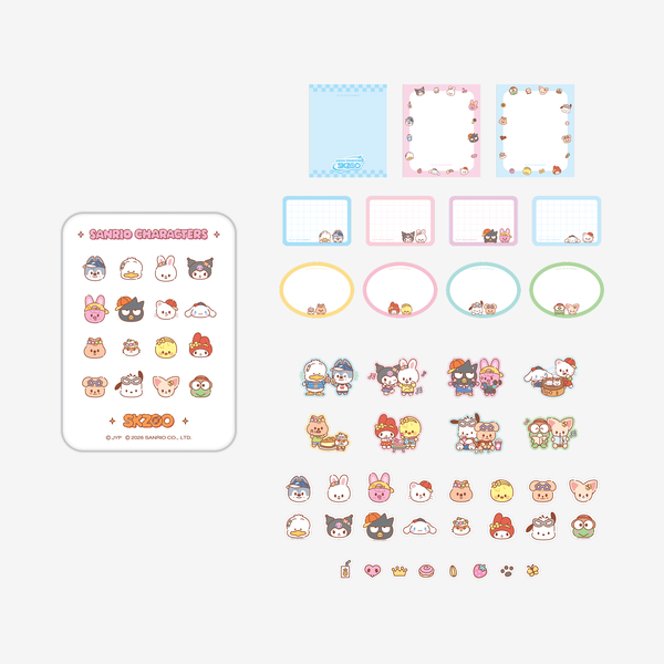 STRAY KIDS - TIN CASE STICKY NOTE SET [SKZOO X SANRIO CHARACTERS]
