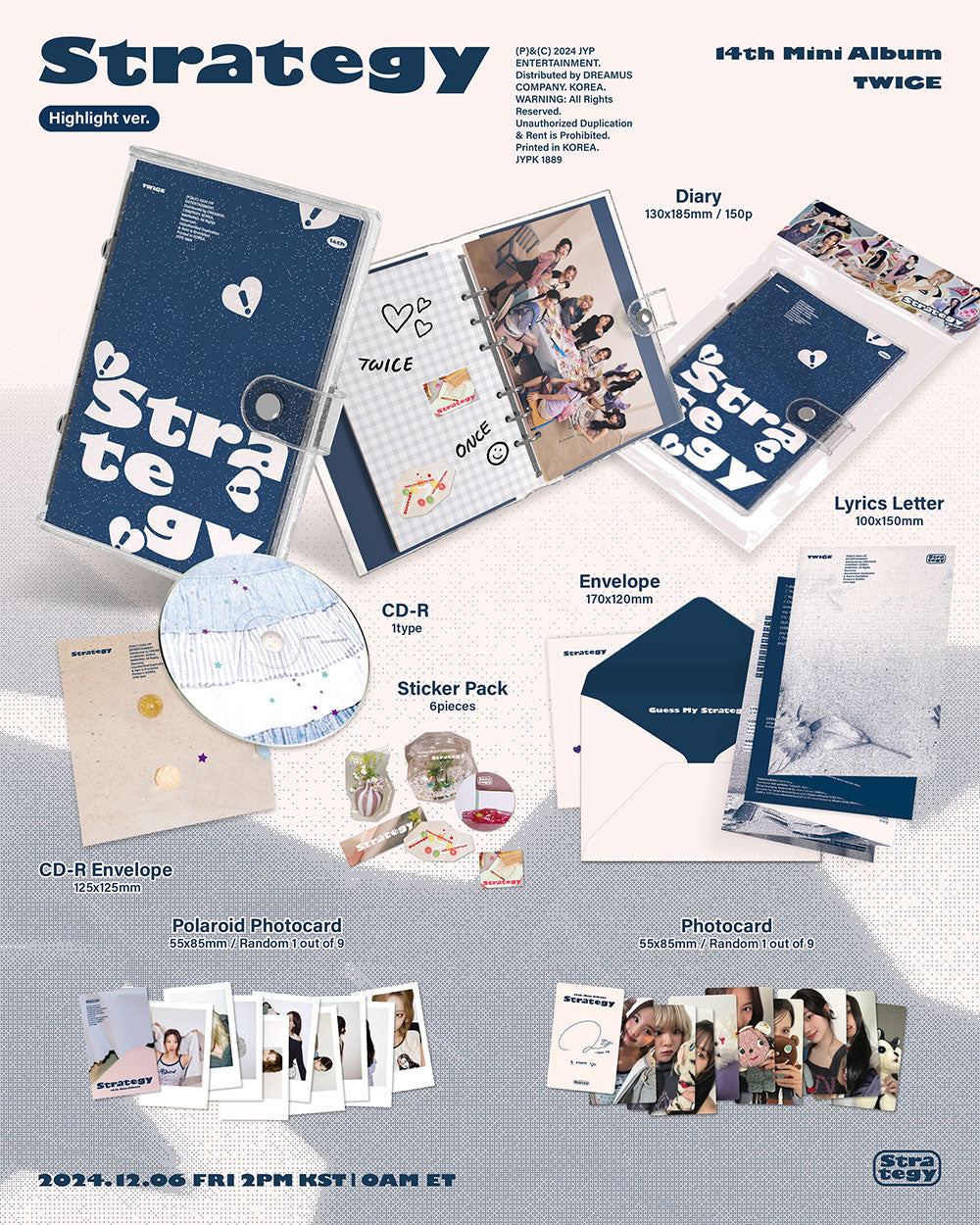 TWICE - STRATEGY (HIGHLIGHT VERSION) [14TH MINI ALBUM] – TOKKI-SHOP