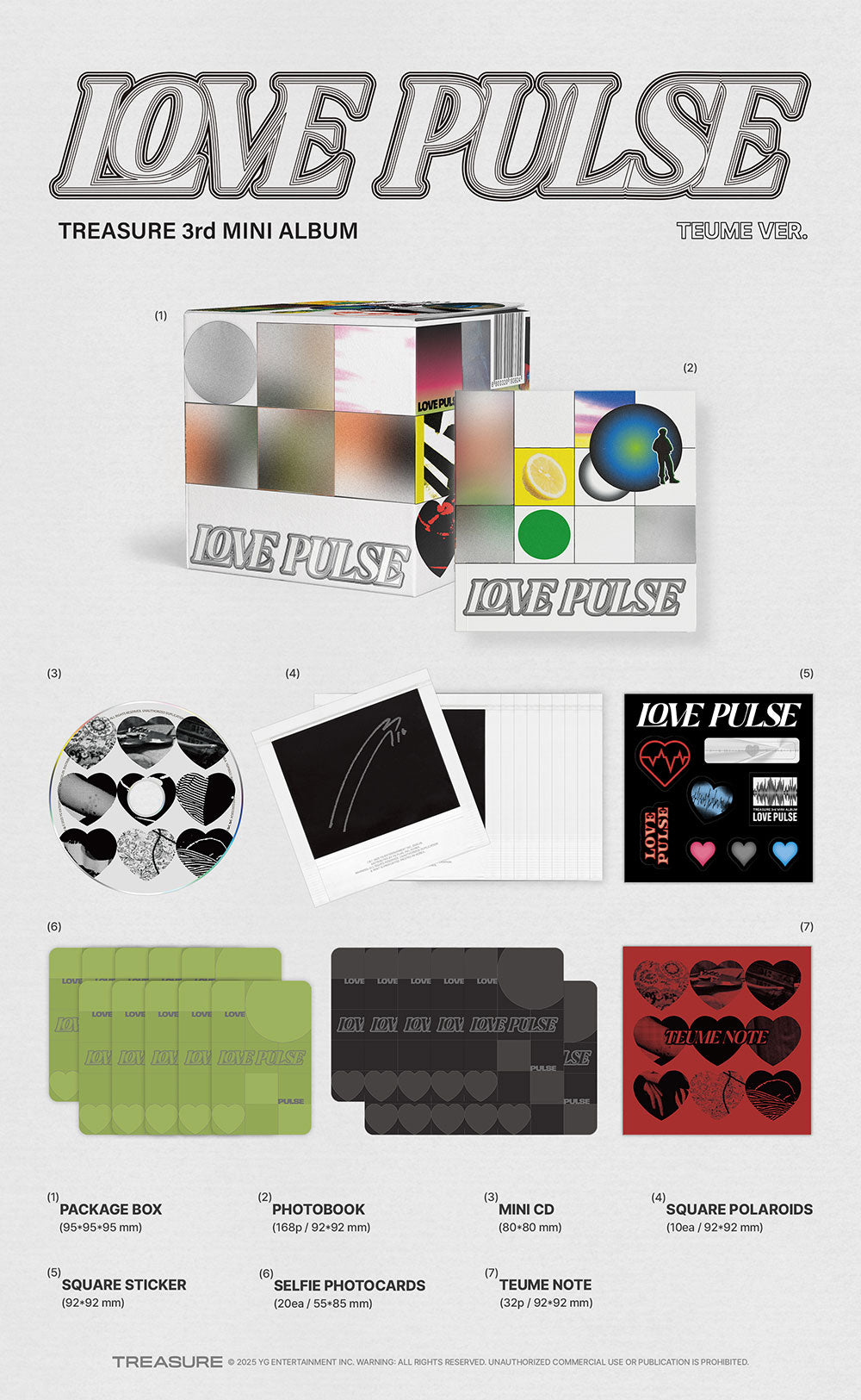 TREASURE - LOVE PULSE (TEUME VER.) [3RD MINI ALBUM]