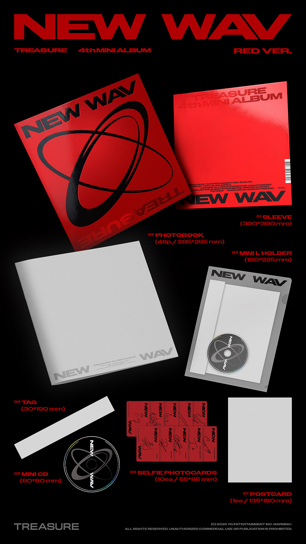 TREASURE - 4TH MINI ALBUM [NEW WAV] – TOKKI-SHOP
