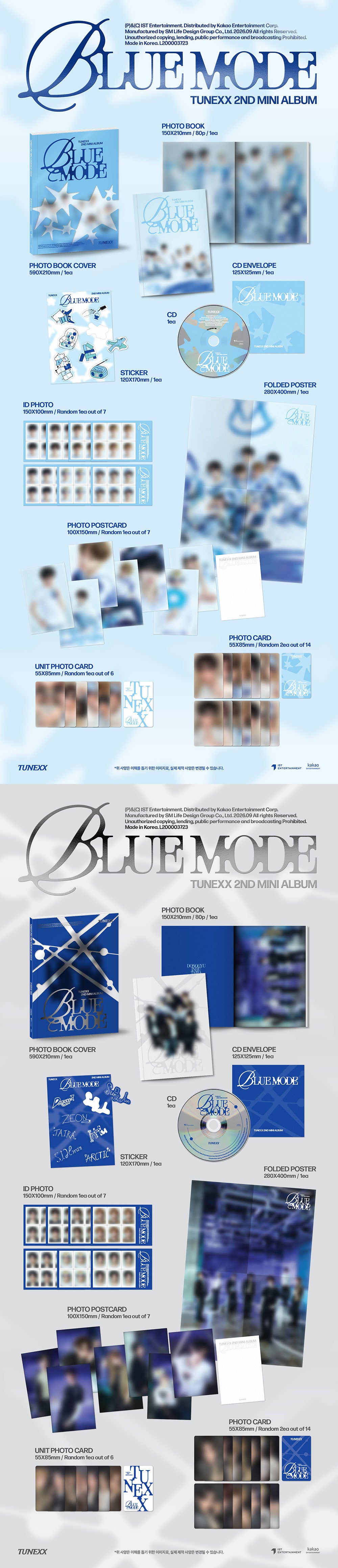 TUNEXX - BLUE MODE (2ND MINI ALBUM)