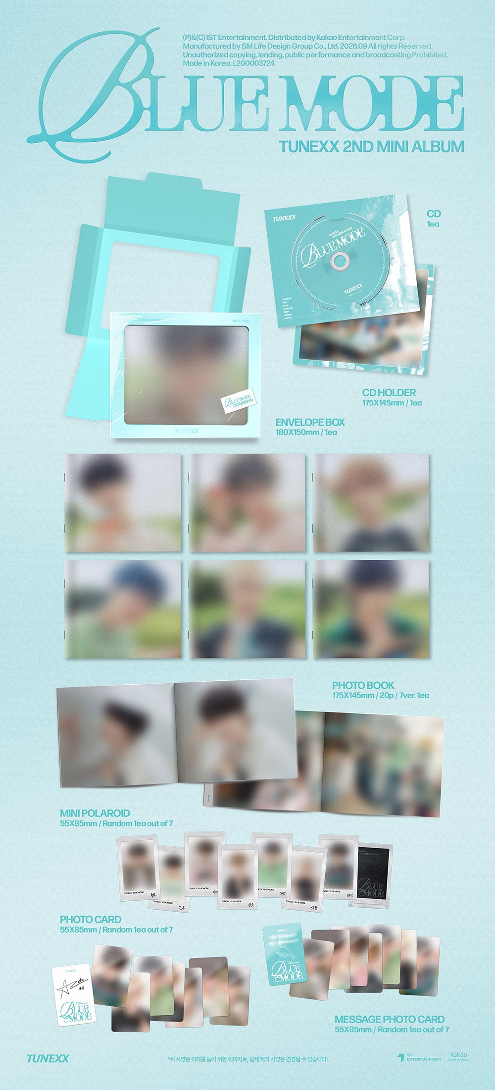 TUNEXX - BLUE MODE (INDIVIDUAL MODE VER.) [2ND MINI ALBUM]