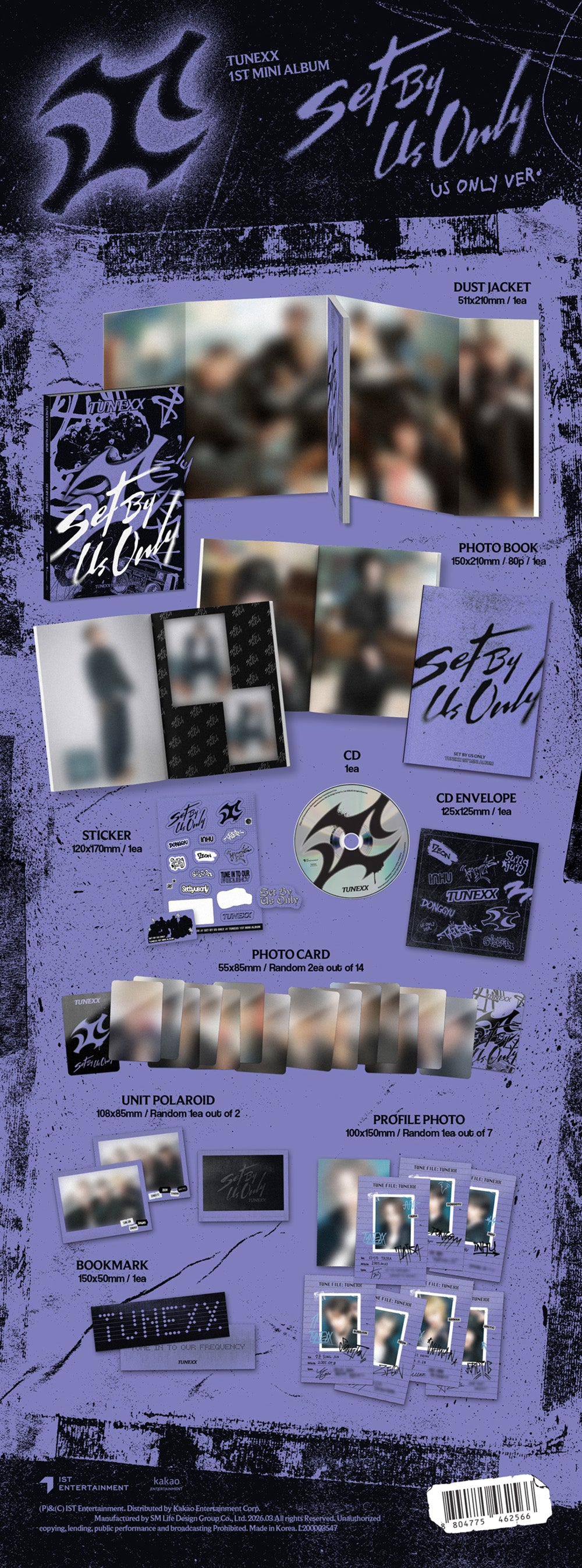 TUNEXX - 1ST MINI ALBUM [SET BY US ONLY]