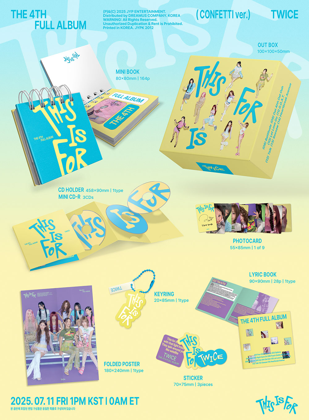 TWICE - THIS IS FOR (CONFETTI VER.) [4TH ALBUM] – TOKKI-SHOP