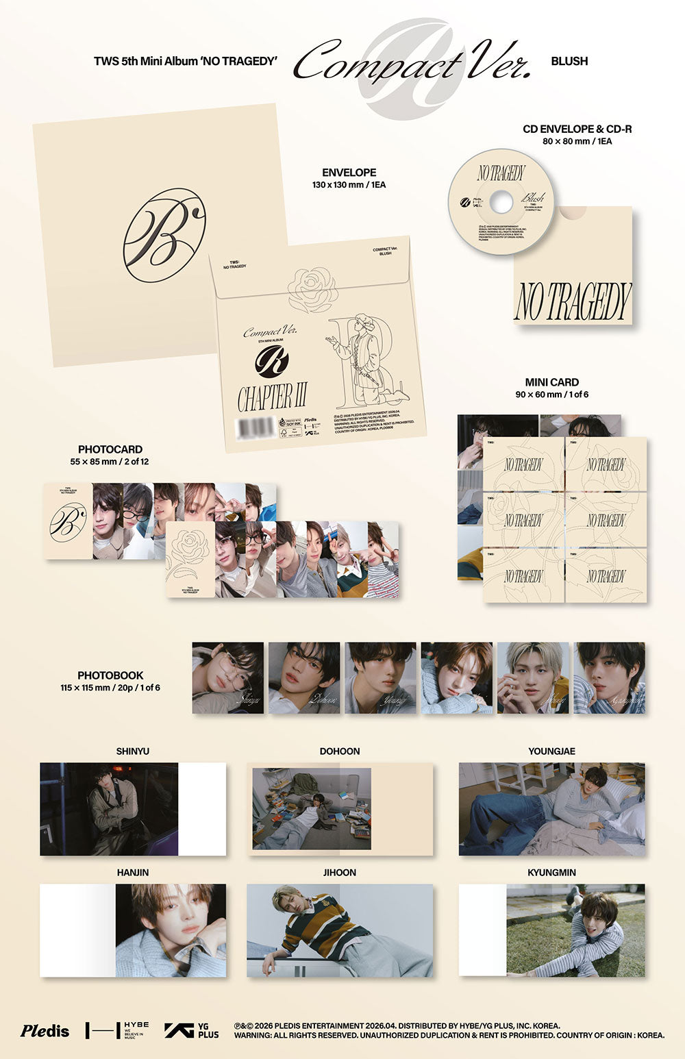 TWS - 5TH MINI ALBUM [NO TRAGEDY] COMPACT VER.