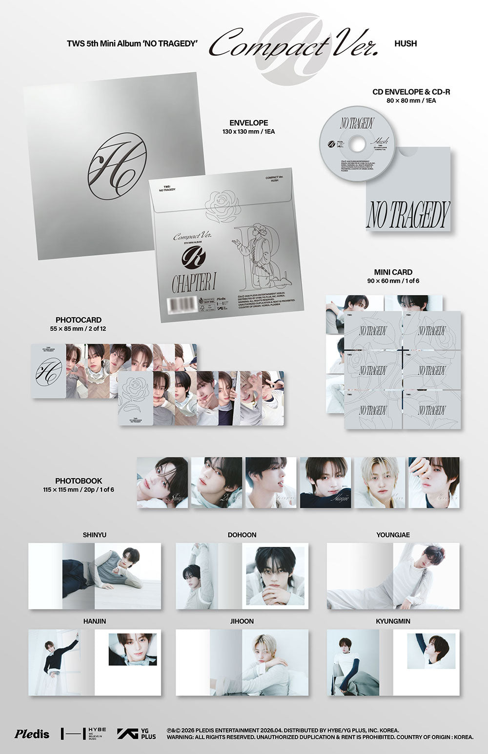 TWS - 5TH MINI ALBUM [NO TRAGEDY] COMPACT VER.