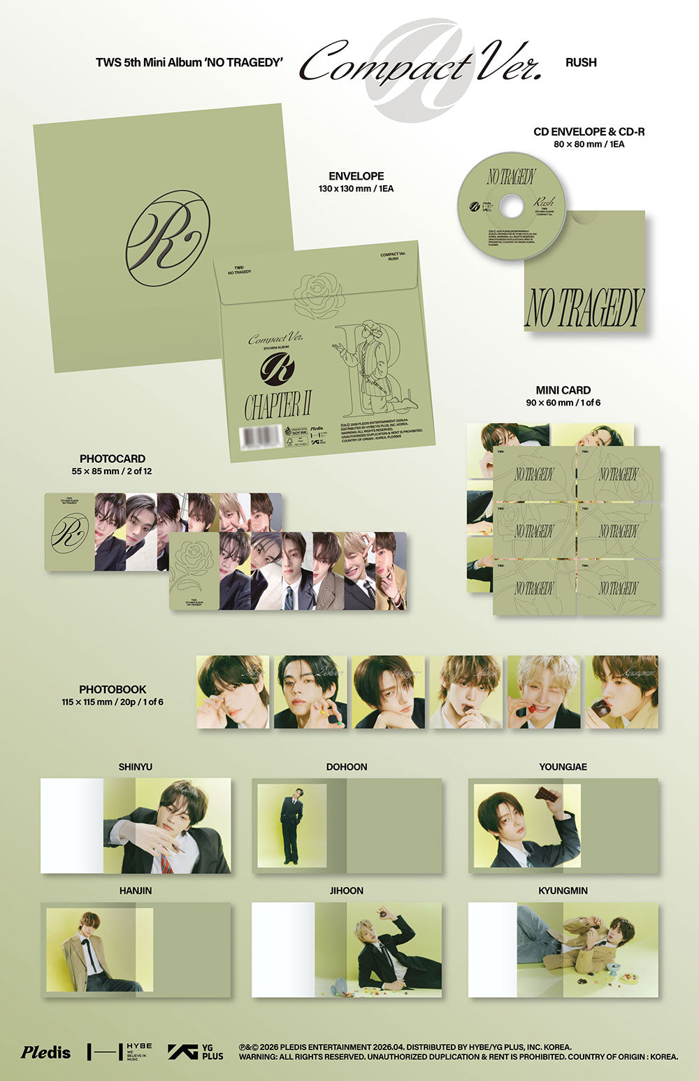 TWS - 5TH MINI ALBUM [NO TRAGEDY] COMPACT VER.