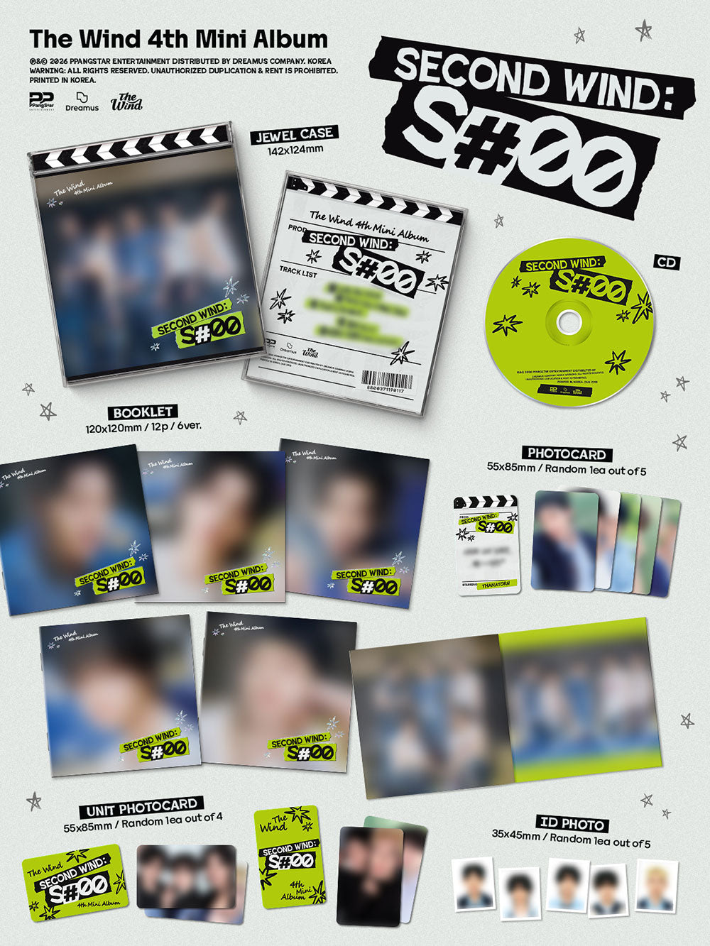 THE WIND - 4TH MINI ALBUM [SECOND WIND : S#00] (JEWEL CASE VER.)