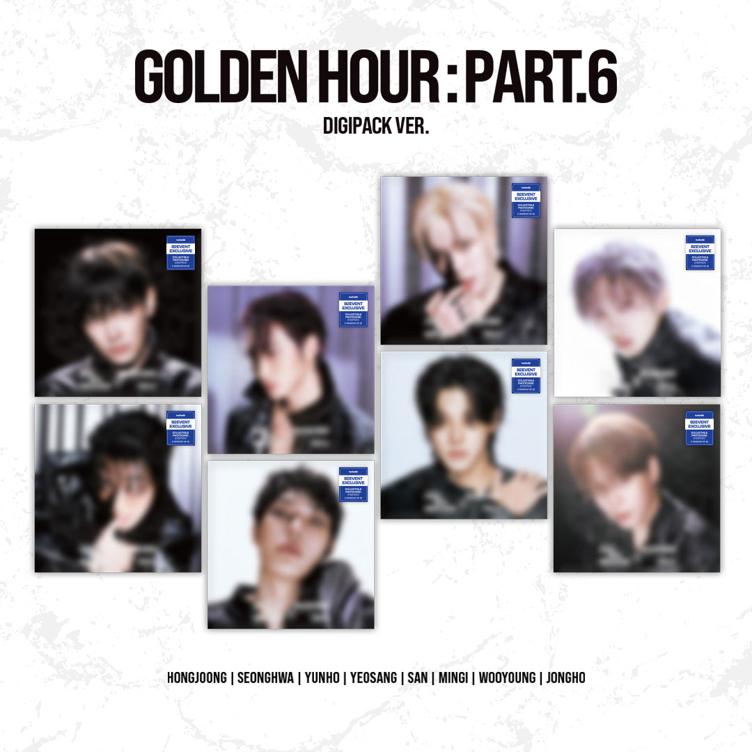 ATEEZ - 15TH MINI ALBUM [GOLDEN HOUR : PART.6] (DIGIPACK VER.) + HELLO82 EXCLUSIVE GIFT
