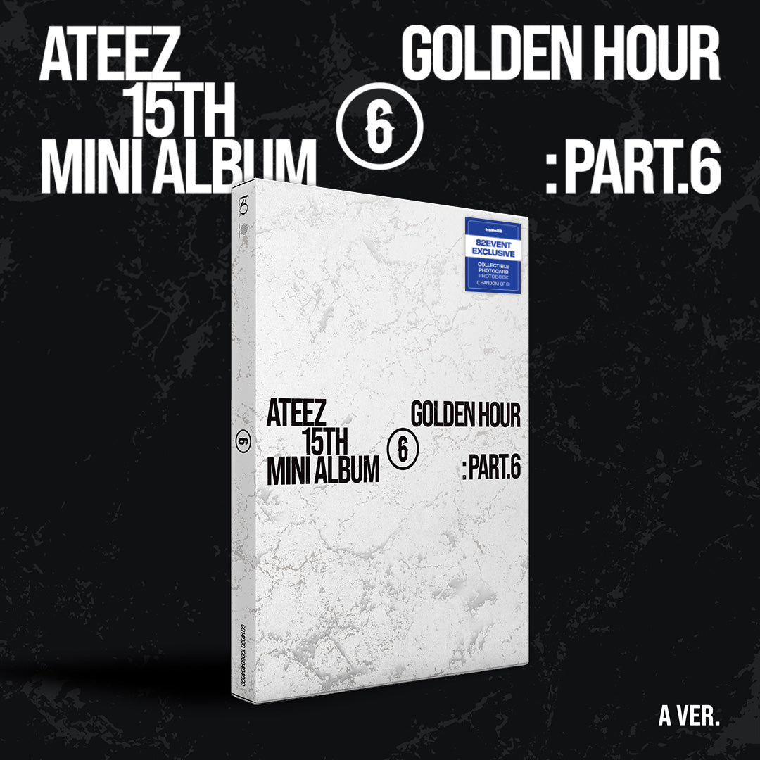 ATEEZ - 15TH MINI ALBUM [GOLDEN HOUR : PART.6] STANDARD VERSION + HELLO82 EXCLUSIVE GIFT