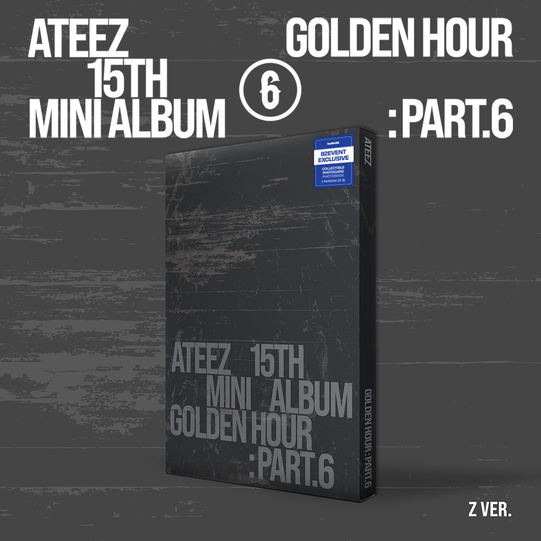 ATEEZ - 15TH MINI ALBUM [GOLDEN HOUR : PART.6] STANDARD VERSION + HELLO82 EXCLUSIVE GIFT