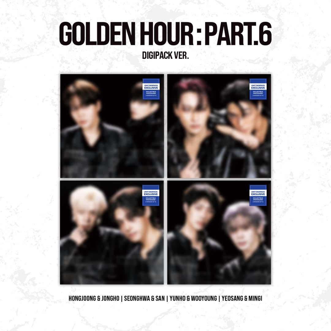 ATEEZ - 15TH MINI ALBUM [GOLDEN HOUR : PART.6] (DIGIPACK UNIT VER.) + HELLO82 EXCLUSIVE GIFT