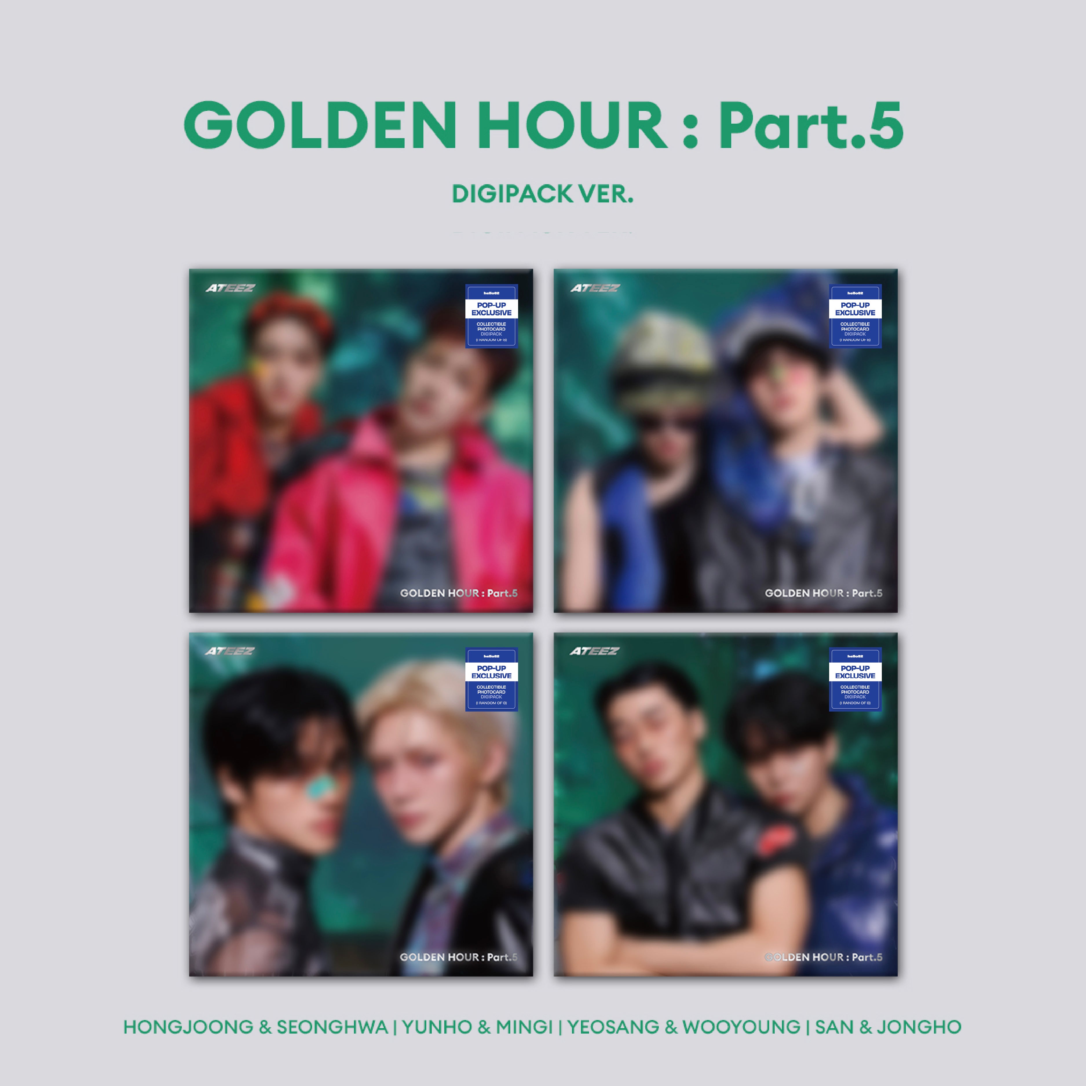 ATEEZ - GOLDEN HOUR : Part.5 (DIGIPACK UNIT VER.) - POP-UP