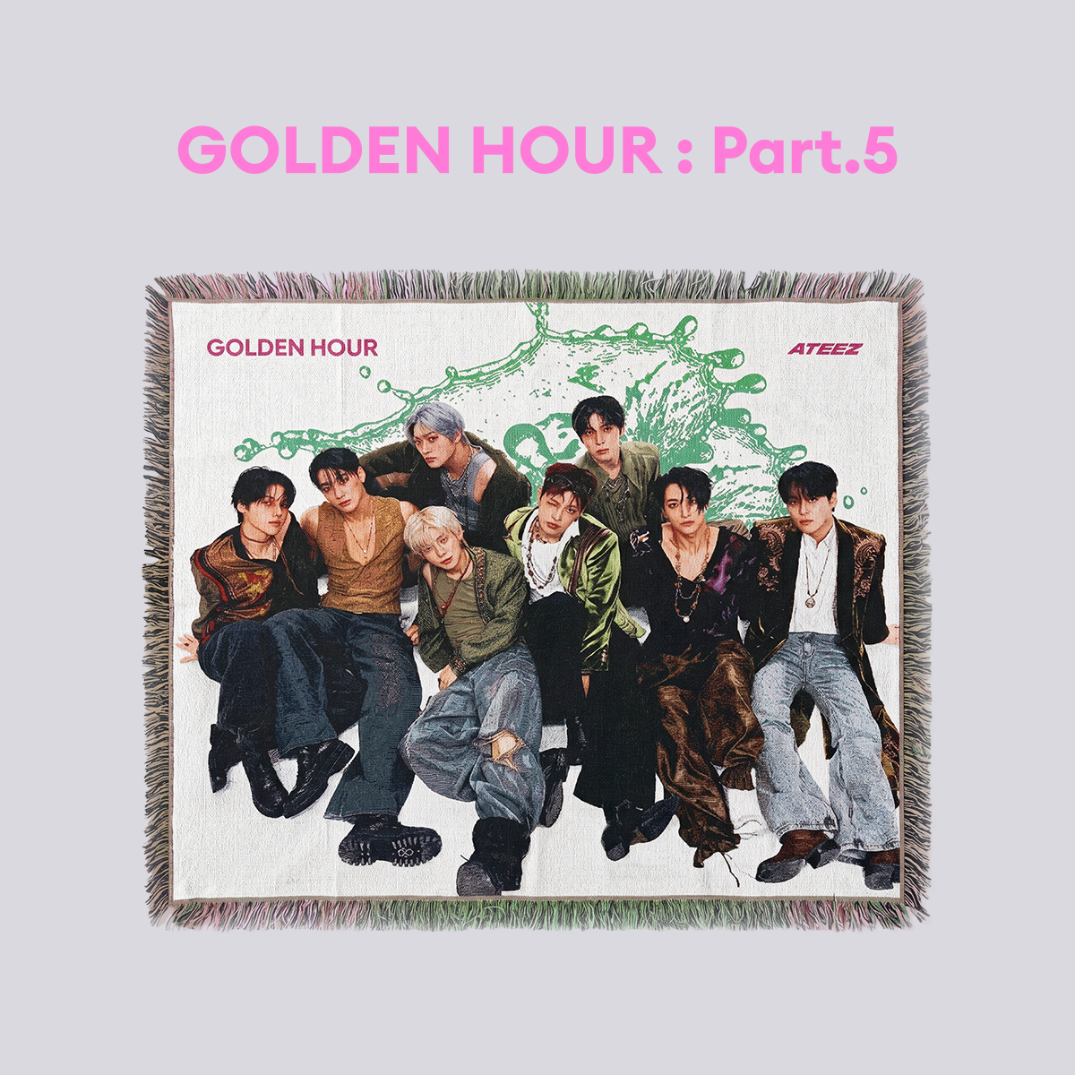 ATEEZ - GOLDEN HOUR : Part.5 - Woven Throw