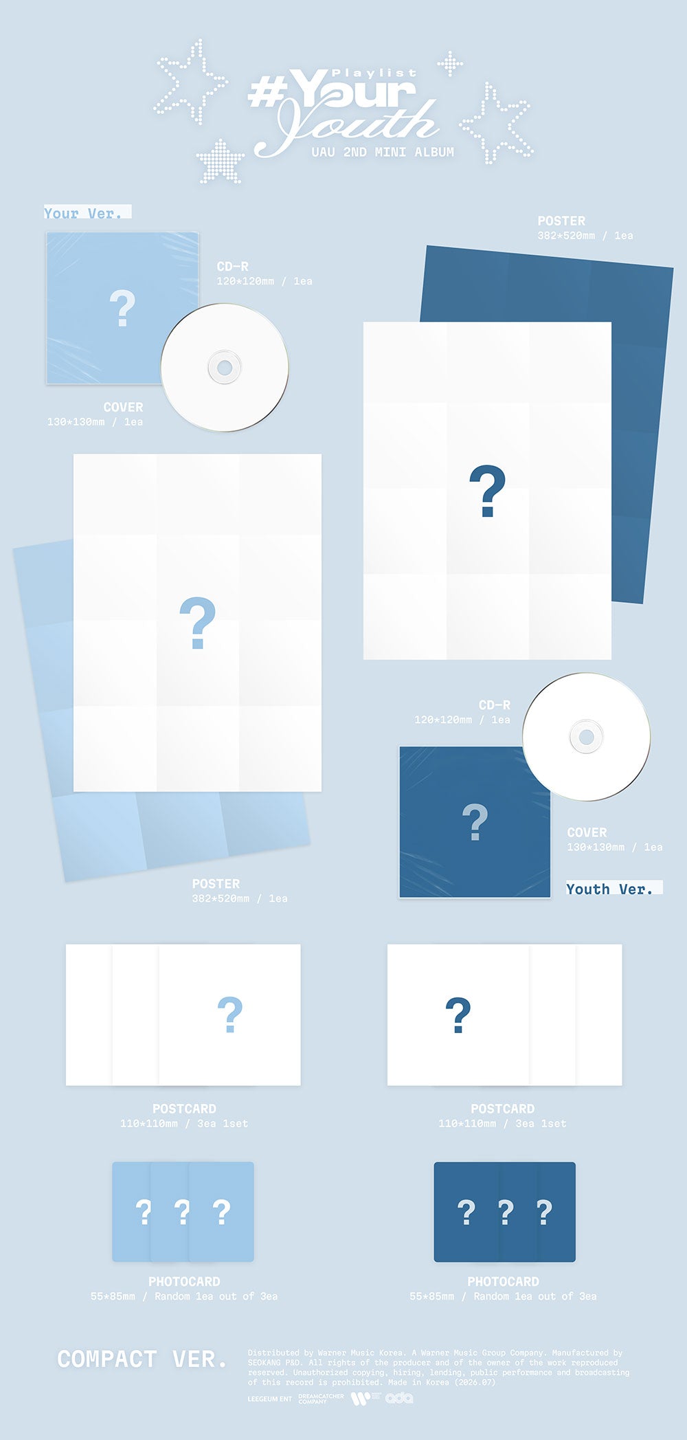 UAU - 2ND MINI ALBUM [PLAYLIST #YOUR YOUTH] COMPACT VER.