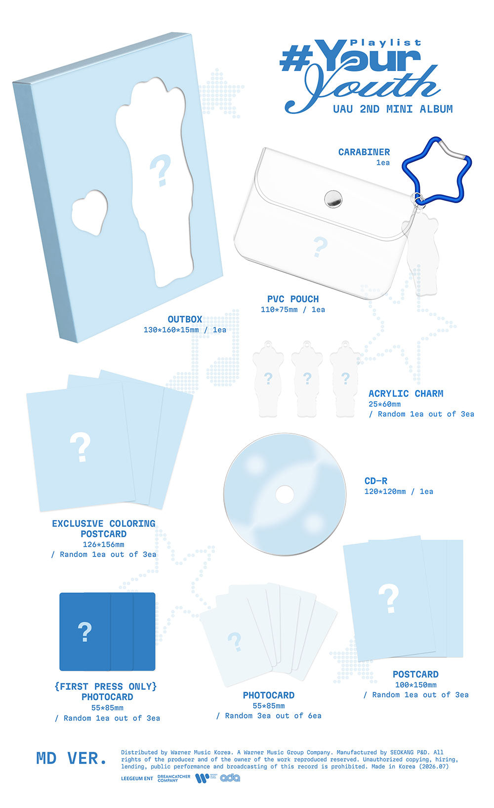 UAU - 2ND MINI ALBUM [PLAYLIST #YOUR YOUTH] MD VER.