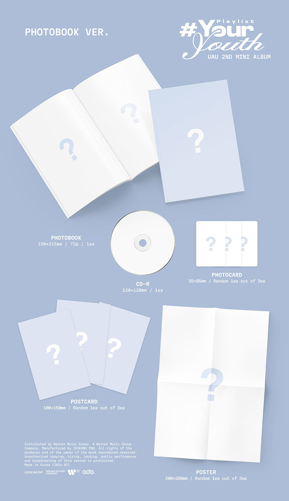 UAU - 2ND MINI ALBUM [PLAYLIST #YOUR YOUTH] PHOTOBOOK VER.
