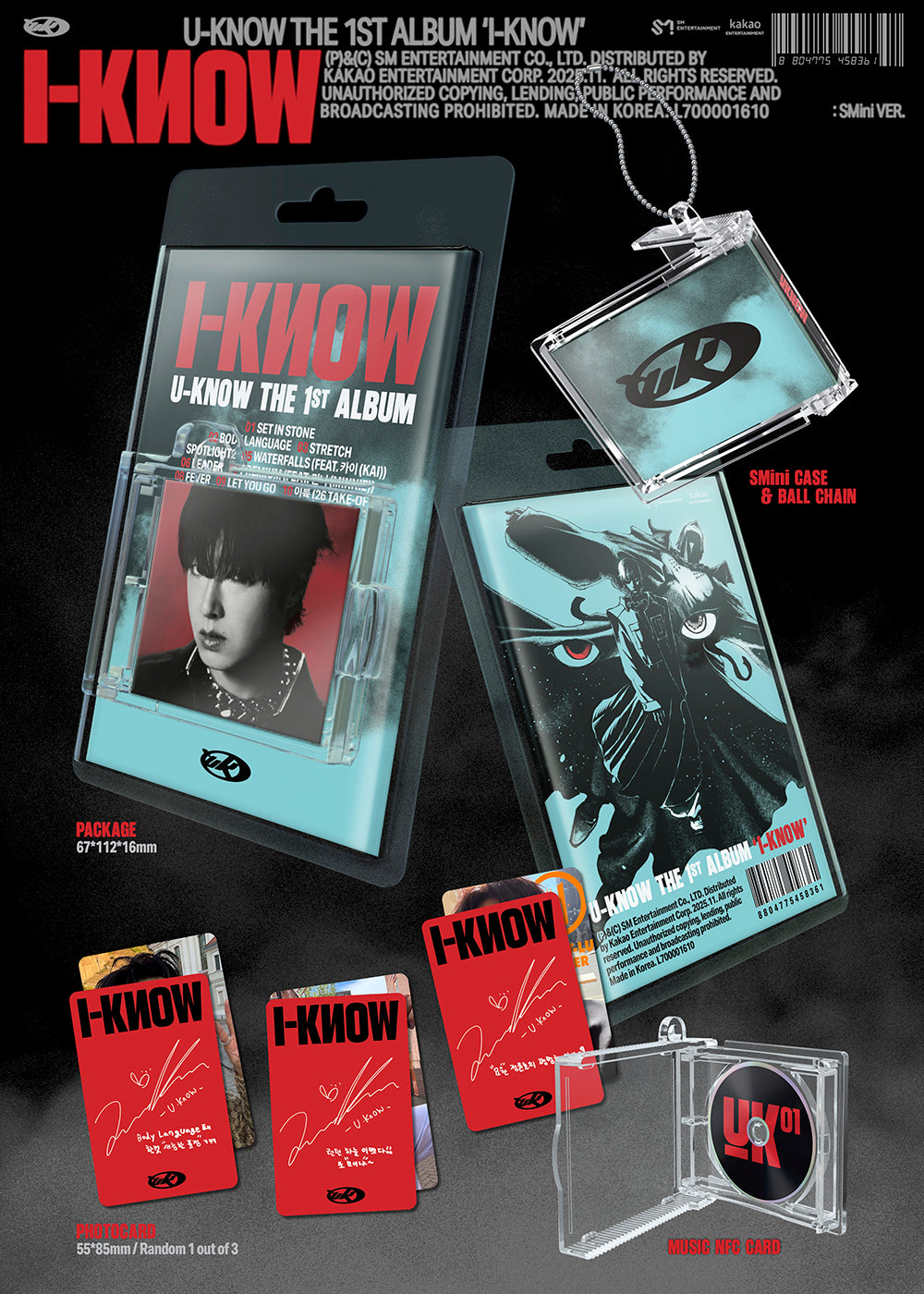 U-KNOW YOONHO - 1ST FULL ALBUM [I-KNOW] (SMINI VER.)