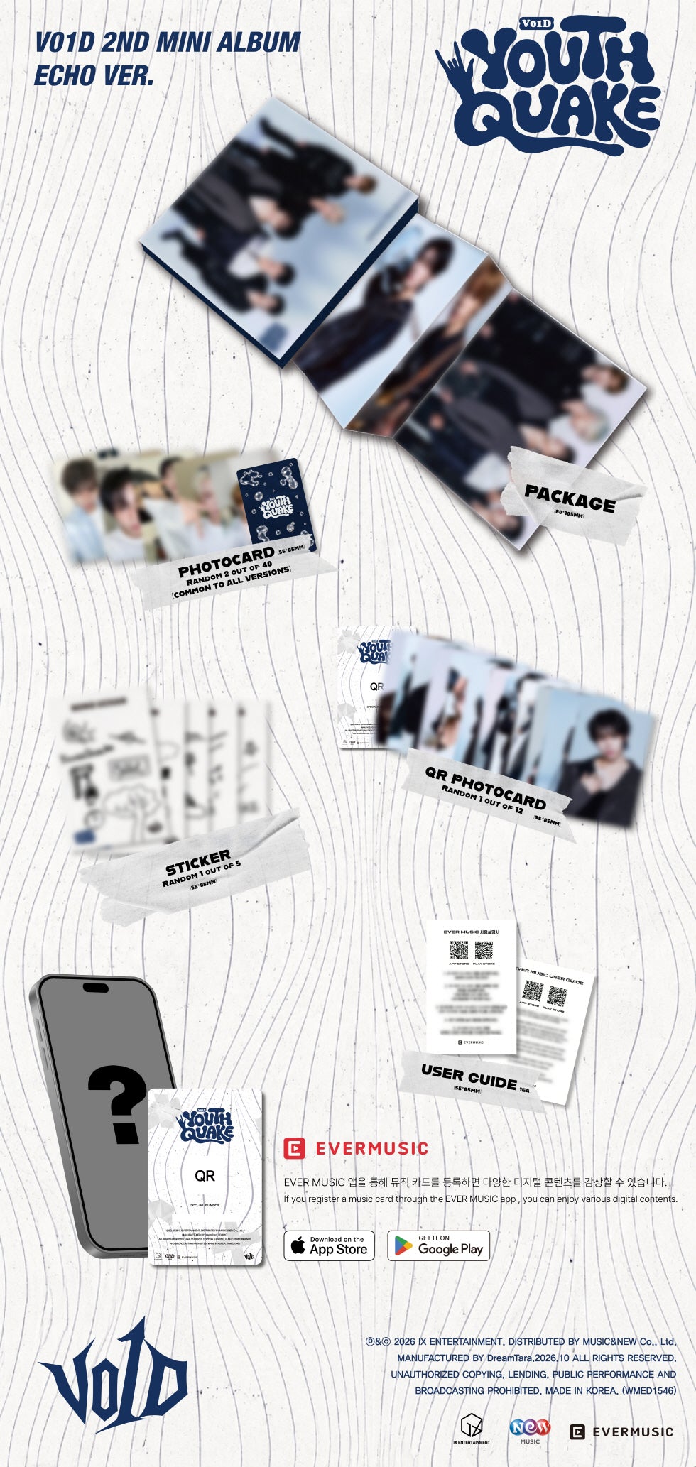 V01D - 2ND MINI ALBUM [YOUTHQUAKE] (ECHO VER.) (V8-6A13-101) - image 2 [95e4d7c2ad9d]