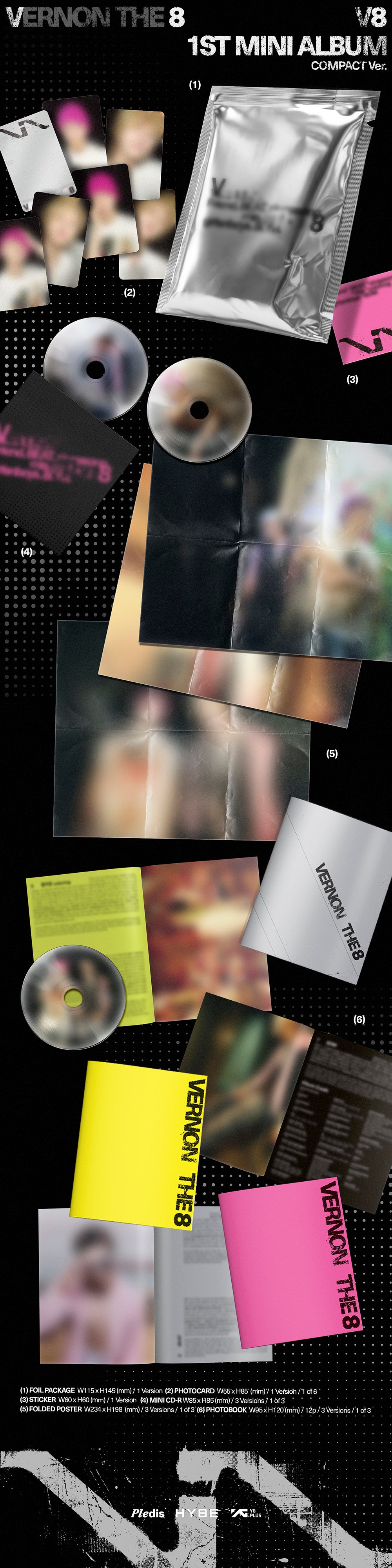 V8 (SEVENTEEN) - 1ST MINI ALBUM [V8] COMPACT VER.
