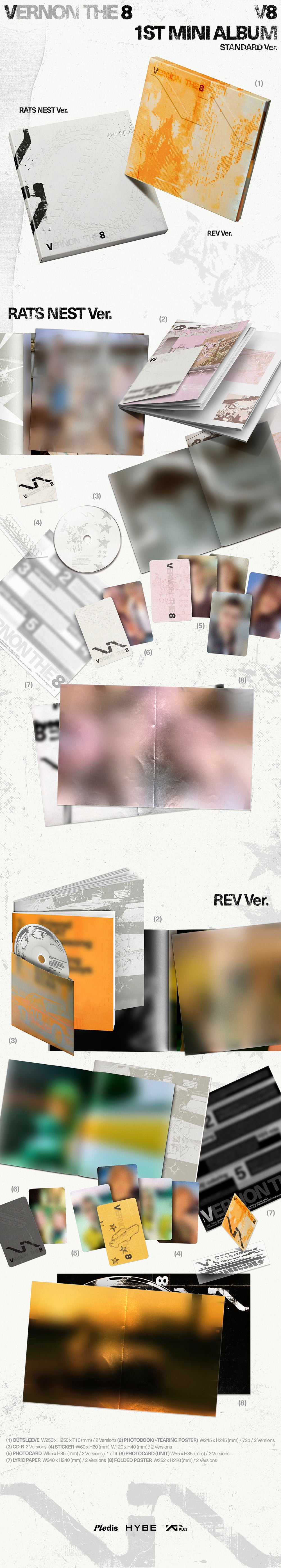 V8 (SEVENTEEN) - 1ST MINI ALBUM [V8]