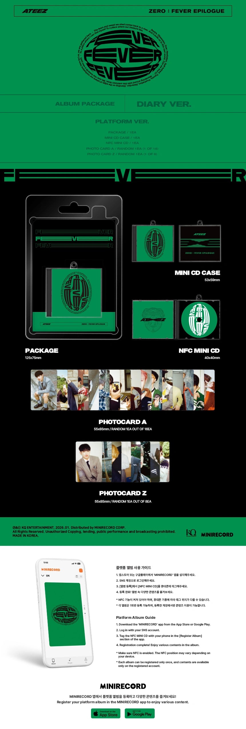 ATEEZ - [ZERO : FEVER EPILOGUE] (REPACKAGE PLATFORM VER.)