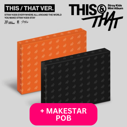 STRAY KIDS - THIS & THAT + MAKESTAR HOLOGRAM POB PHOTOCARD