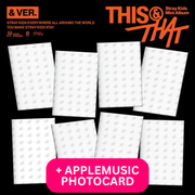 STRAY KIDS - THIS & THAT (& VER.) + APPLEMUSIC POB PHOTOCARD