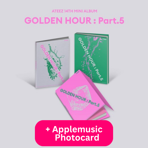 ATEEZ - 14TH MINI ALBUM [GOLDEN HOUR : PART.5] + APPLEMUSIC POB PHOTOCARD