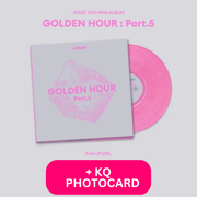 ATEEZ - 14TH MINI ALBUM [GOLDEN HOUR : PART.5] (PINK LP VER.) - KQ POB