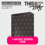 STRAY KIDS - THIS & THAT (FANS ALBUM VER.) + MUSIC KOREA POB PHOTOCARD