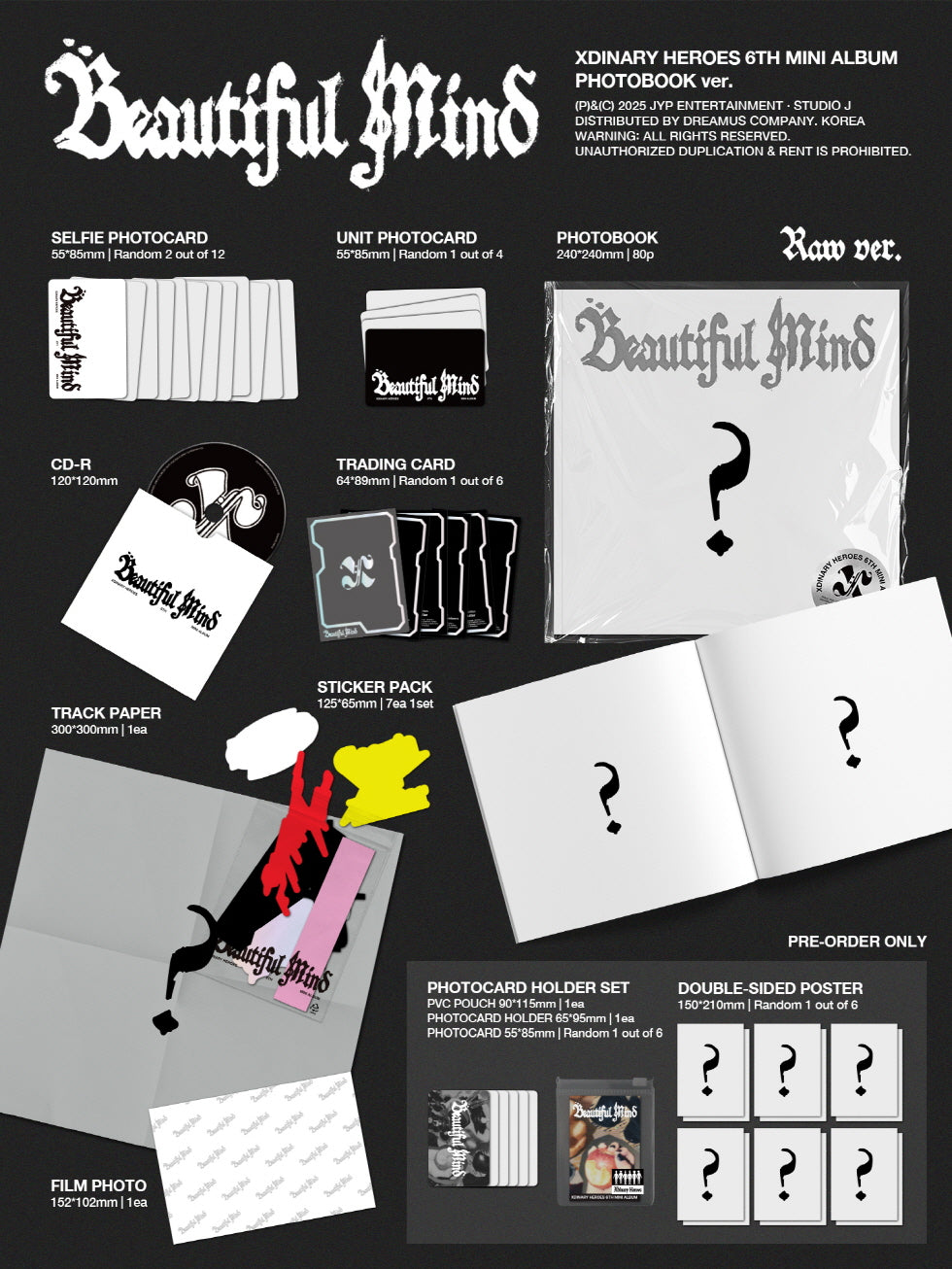 XDINARY HEROES - 6TH MINI ALBUM [BEAUTIFUL MIND] (X1-5324-101) - image 2 [ea48c22f6fe4]