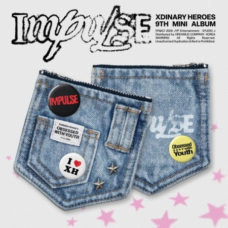 XDINARY HEROES - 9TH MINI ALBUM [IMPULSE] (DENIM POUCH VER.) (X1-6A12-102) - image 1 [f24448aa0756]