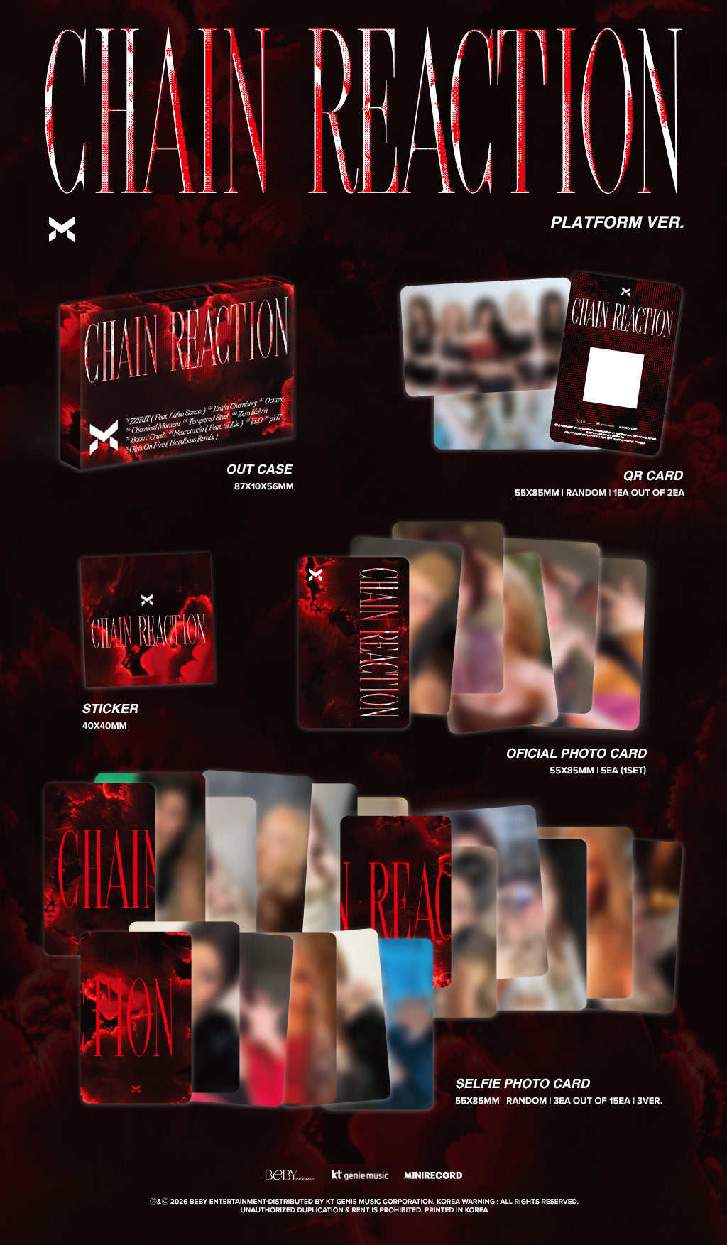X:IN - 1ST FULL ALBUM [CHAIN REACTION] (PLATFORM VER.) (X7-6A20-102) - image 2 [d5add70746be]
