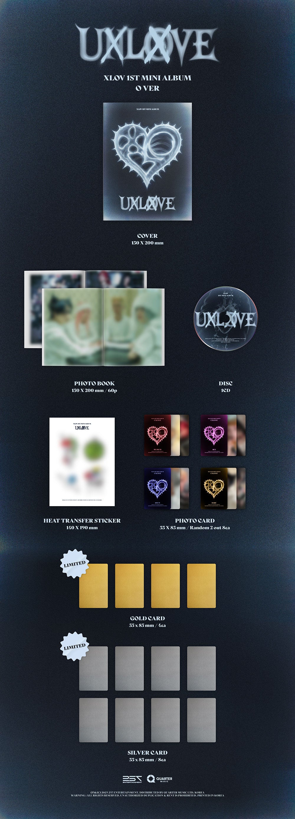 XLOV - UXLXVE (1ST MINI ALBUM) – TOKKI-SHOP
