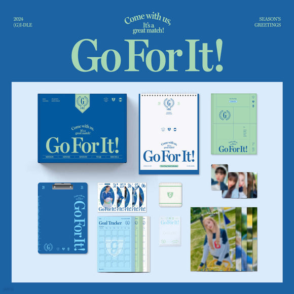 (G)I-DLE -  2024 SEASON'S GREETINGS - Go For It! + APPLE MUSIC PHOTOCARD